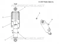 SUSPENSION, CHOQUE, FRONT TRACK (7043048)