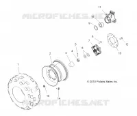 RUEDAS, REAR TIRE AND BRAKE DISC