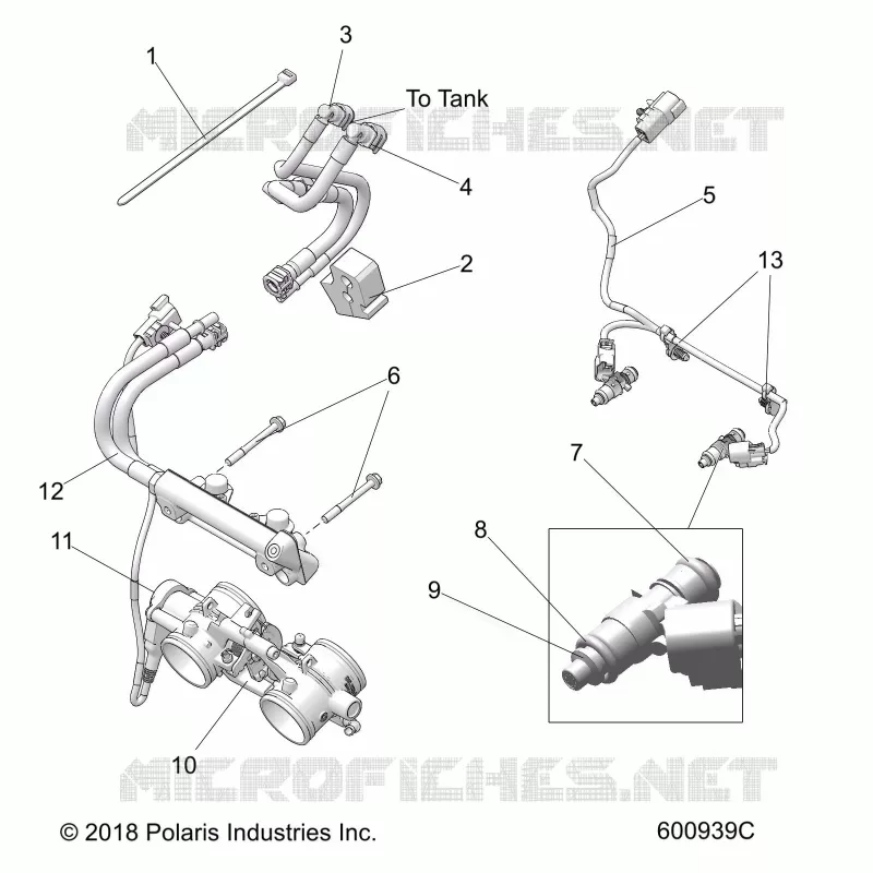 SISTEMA DE COMBUSTIBLE, RAIL, LINES AND THROTTLE BODY