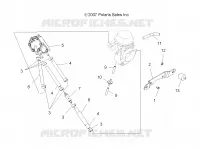 MOTOR, CARBURADOR MOUNTING, BOMBA DE COMBUSTIBLE AND LINES