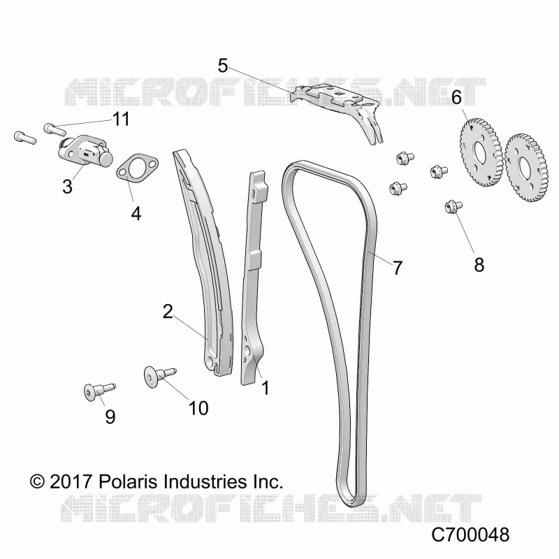 LA CADENA DE LEVAS AND TENSIONER
