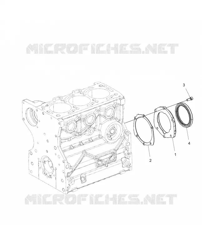 ENGINE, CIGUEÑAL OIL SEAL FLANGE