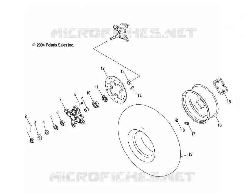 HUB, FRONT and RUEDA DELANTERA
