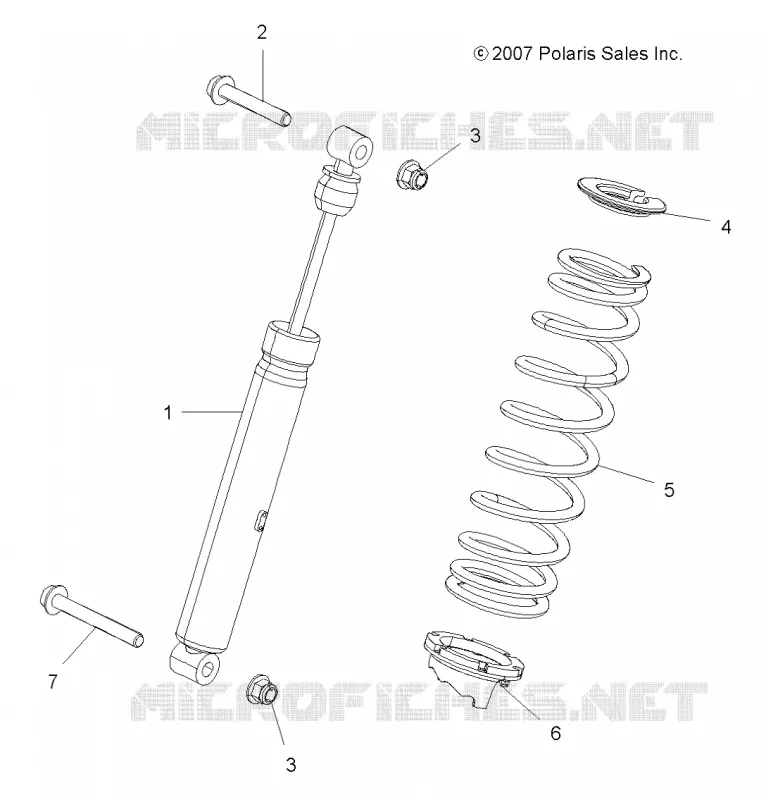 SUSPENSION, SHOCK TRASERO