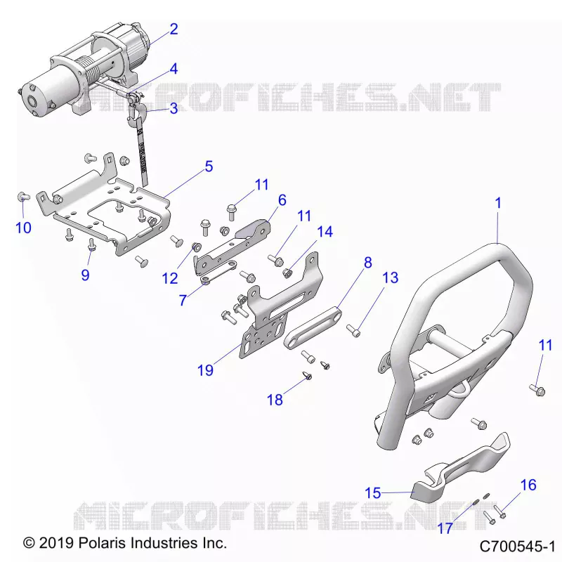 PARACHOQUES DELANTERO, W/WINCH