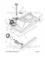 SISTEMA DE COMBUSTIBLE, FUEL TANK ASM.