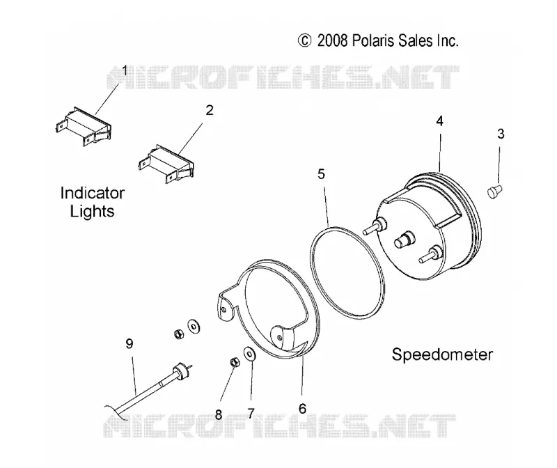 VELOCÍMETRO and INDICATOR LIGHTS