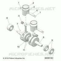 MOTOR, PISTON AND CRANKSHAFT