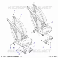 ASIENTO BELT MOUNTING, PREMIUM/ULTIMATE
