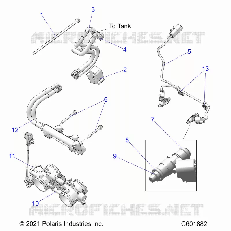 SISTEMA DE COMBUSTIBLE, RAIL, LINES AND THROTTLE BODY
