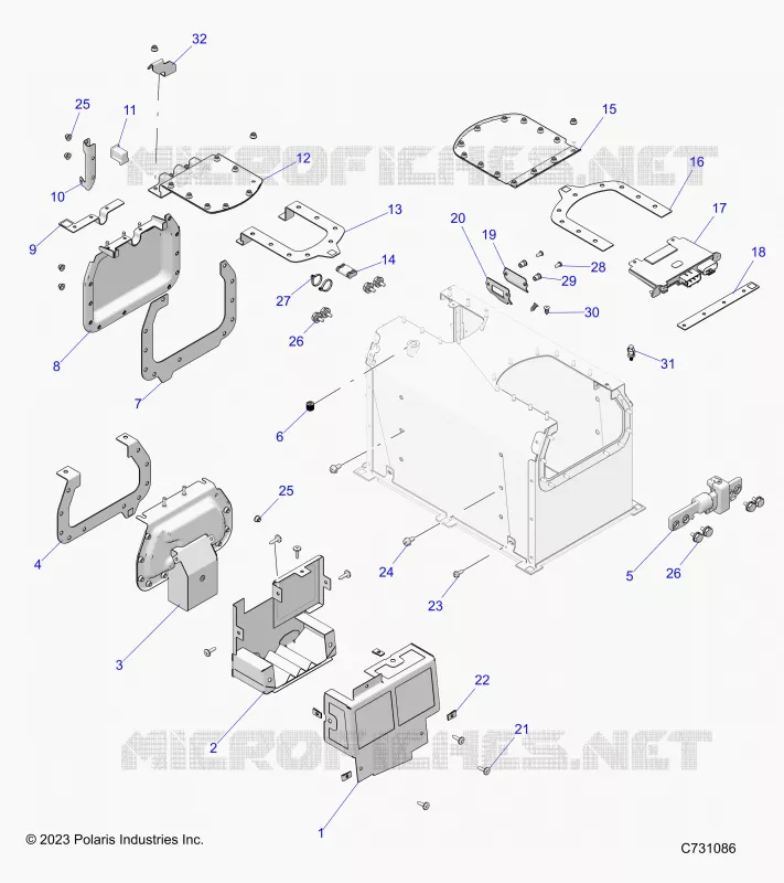 ELECTRICA, BATTERY, SERVICE COMPONENTS, R24E3GC4FD/SC4CD/SC4FD (C731086)