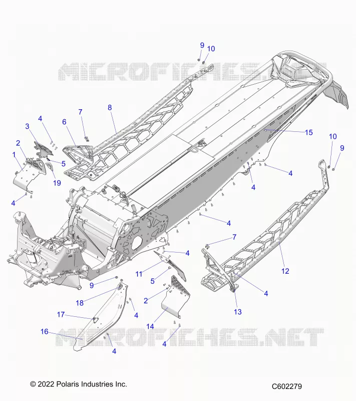 CHASSIS, PROTECCIÃ³N DEL EMBRAGUE, FOOTRESTS, AND RUNNINGBOARDS