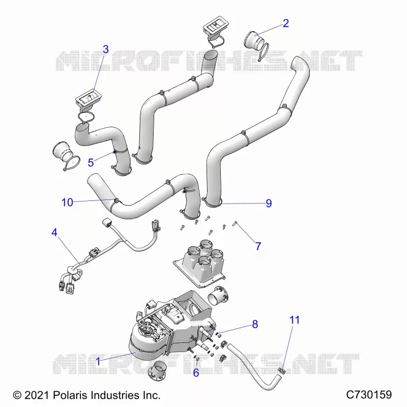 MOTOR, HEATER PREP SYSTEM