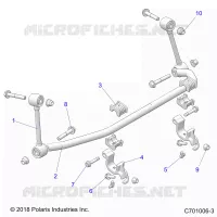 SUSPENSION, FRONT BARRA ESTABILIZADORA- Z21N4M99AG (C701006-3)