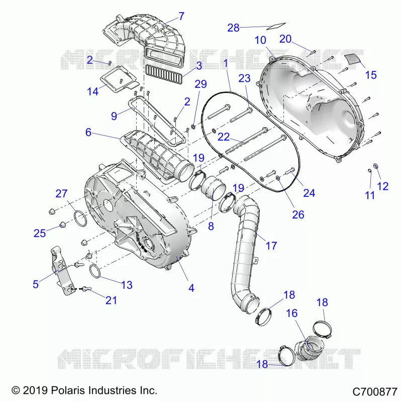 TREN, CLUTCH COVER AND DUCTING