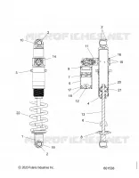 SUSPENSION, SHOCK TRASERO TRACK