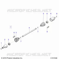 TREN, DRIVE SHAFT, FRONT