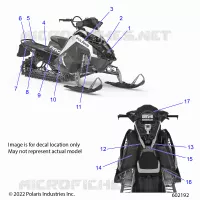 ETIQUETAS,  POLARIS BLUE SIDE PANEL W/WHITE ACCENT