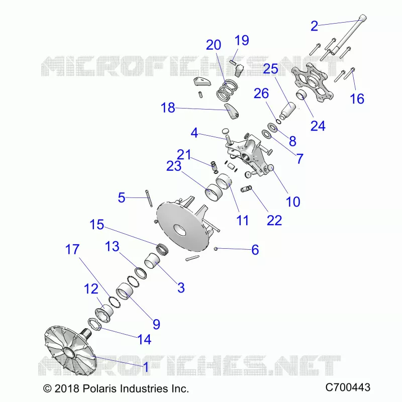 TREN, PRIMARY CLUTCH