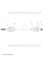 DRIVE TRAIN, TRASERO UNIDAD SHAFT (TO 7/3/2017)