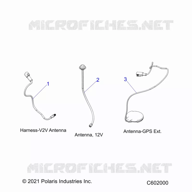 ELECTRICA, GPS HARNESS AND ANTENNA