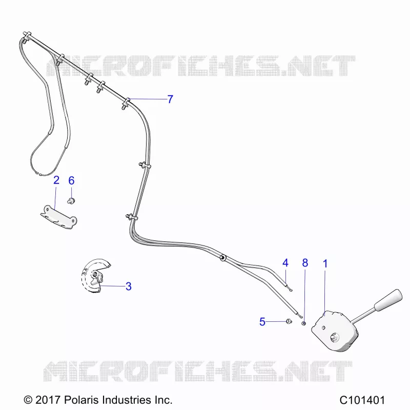 TREN, SHIFT LEVER