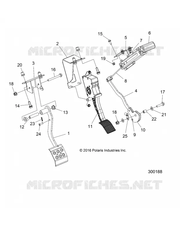 CONTROLES, PEDALS AND PARK BRAKE