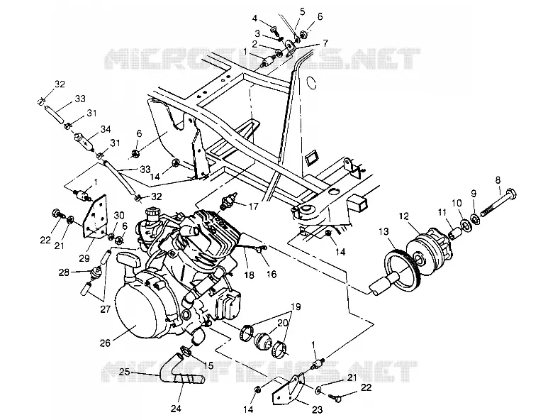 MONTAJE DEL MOTOR 2x4 400L W947540 (4926752675A008)