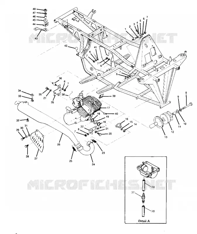 ENGINE AND SOPORTE ESCAPE (4916341634005A)