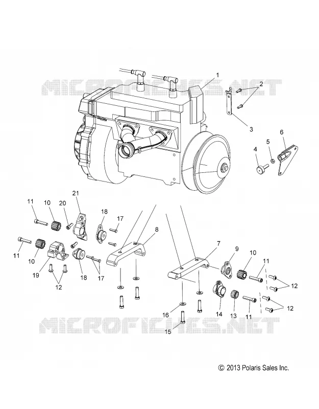 MOTOR, MOUNTING -S17CBA5 ALL OPTIONS (49SNOWMOTORMOUNT14550)