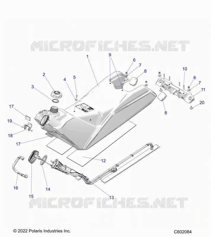 SISTEMA DE COMBUSTIBLE, FUEL TANK ASM.