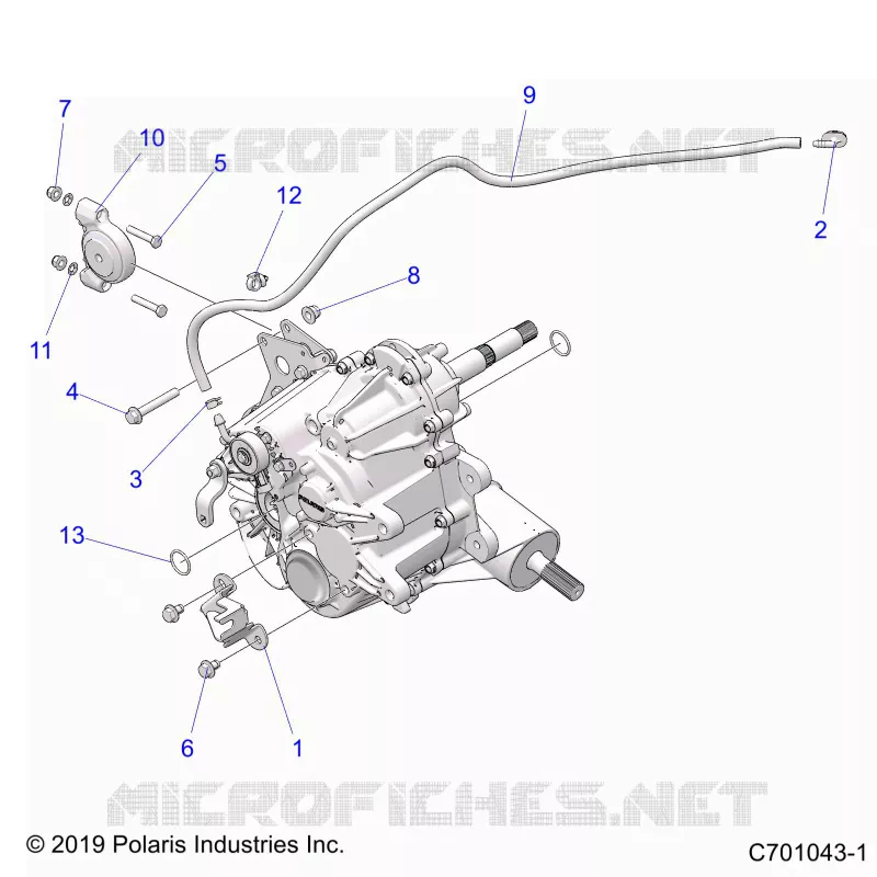 TREN, MAIN GEARCASE MOUNTING- Z21CHA57A2/E57AK (C701043-1)