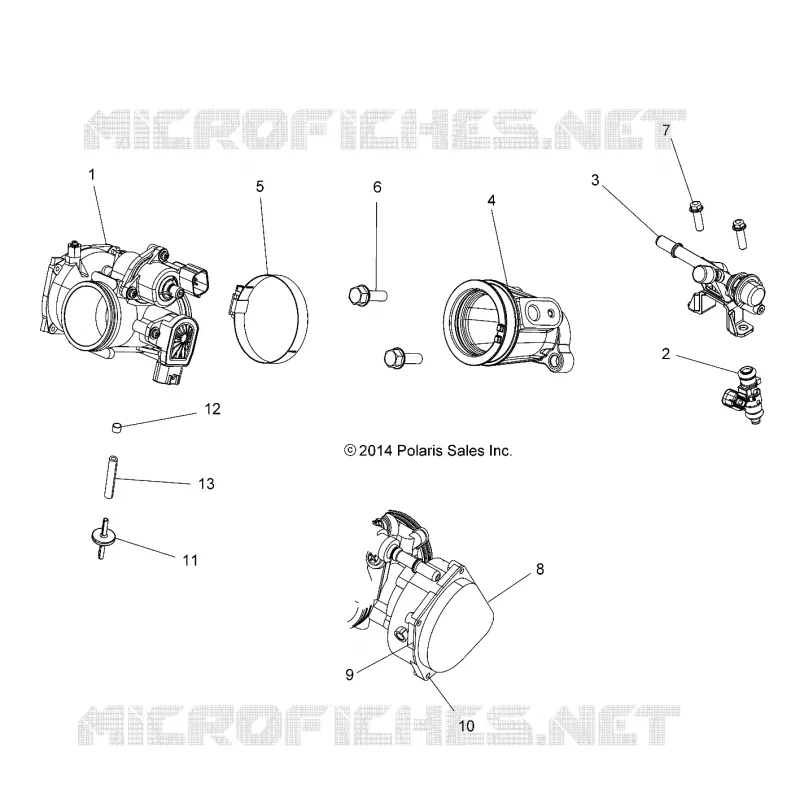 CUERPO DE MARIPOSA AND FUEL RAIL