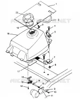 MONTAJE DEL DEPÓSITO DE COMBUSTIBLE 4x4 300 W958130 (4930183018A012)