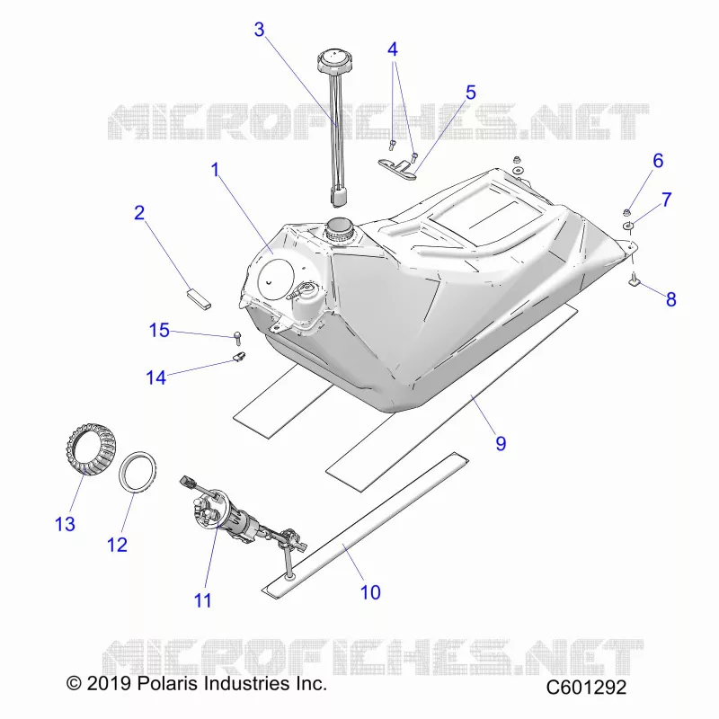 SISTEMA DE COMBUSTIBLE, FUEL TANK ASM.