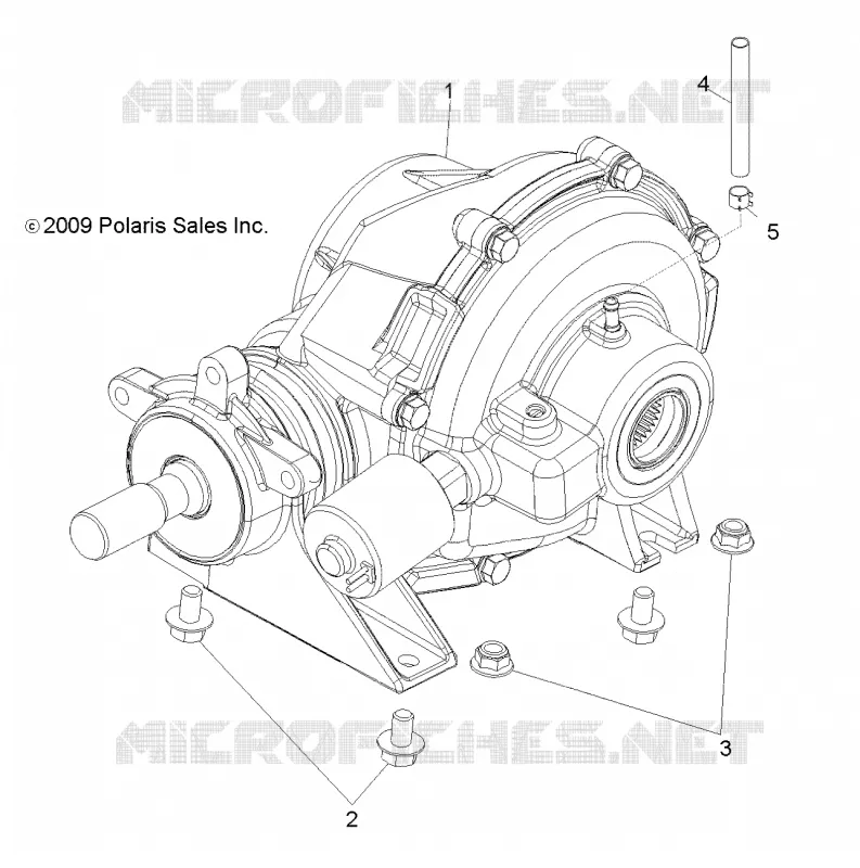 TREN, REAR GEARCASE MOUNTING