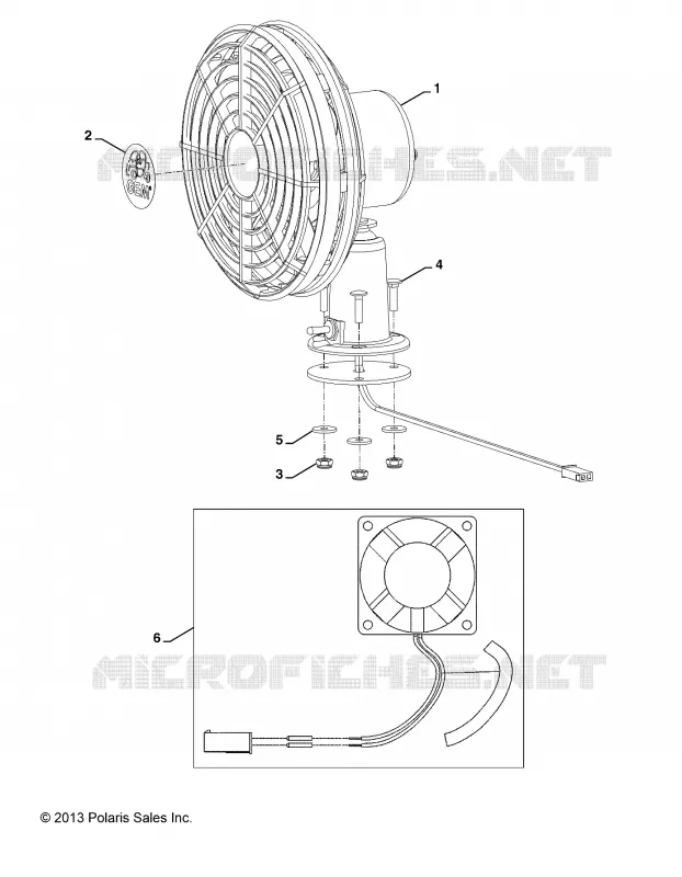 ELECTRICA, OPTIONS, DASH FAN, BLACK, FAN AND HARDWARE ONLY