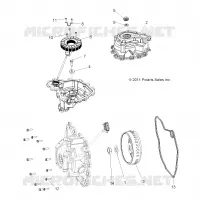 MOTOR, STATOR COVER and VOLANTE