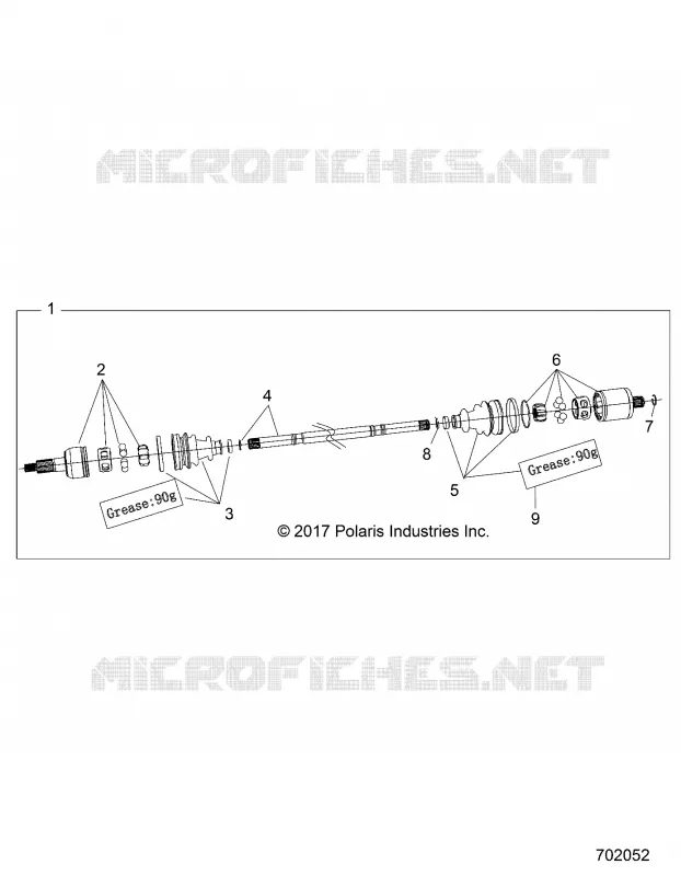 TREN, REAR HALF SHAFT