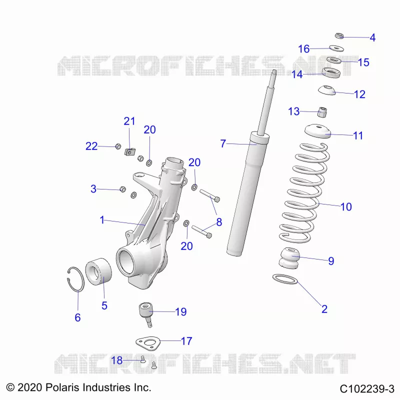 SUSPENSION, PUNTAL DELANTERO