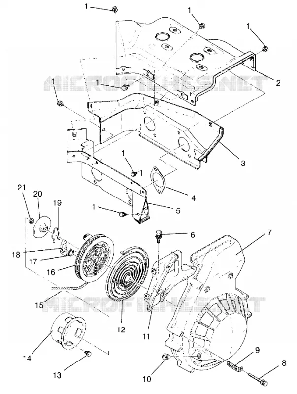 VENTILADOR DE LA CUBIERTA Y EL ARRANQUE DE RETROCESO TRAN SPORT 0960143 and EURO TRAN SPORT E9 (4932273227C012)