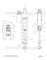 SUSPENSION, SHOCK TRASERO TRACK