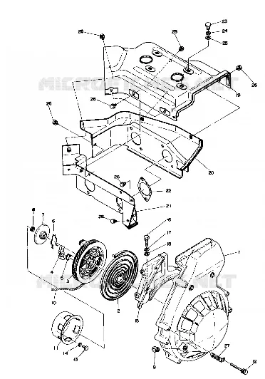 BLOWER HOUSING AND ARRANQUE DE RETROCESO (TRAIL) (4910941094040A)