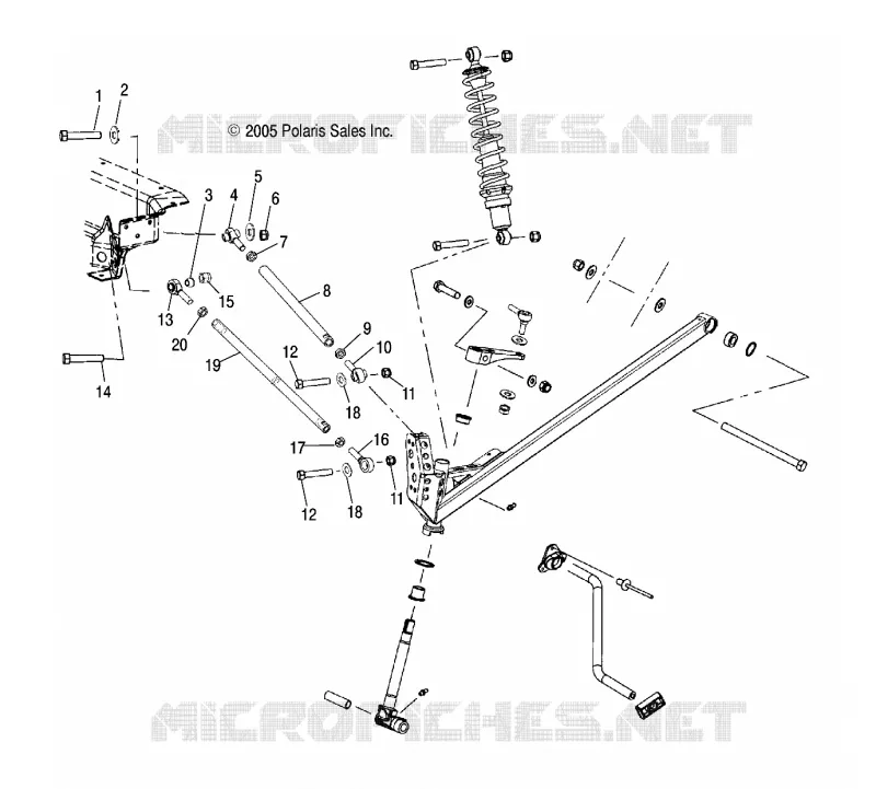 SUSPENSIÓN DELANTERA/RADIUS RODS