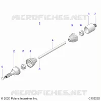 TREN, REAR DRIVE SHAFT