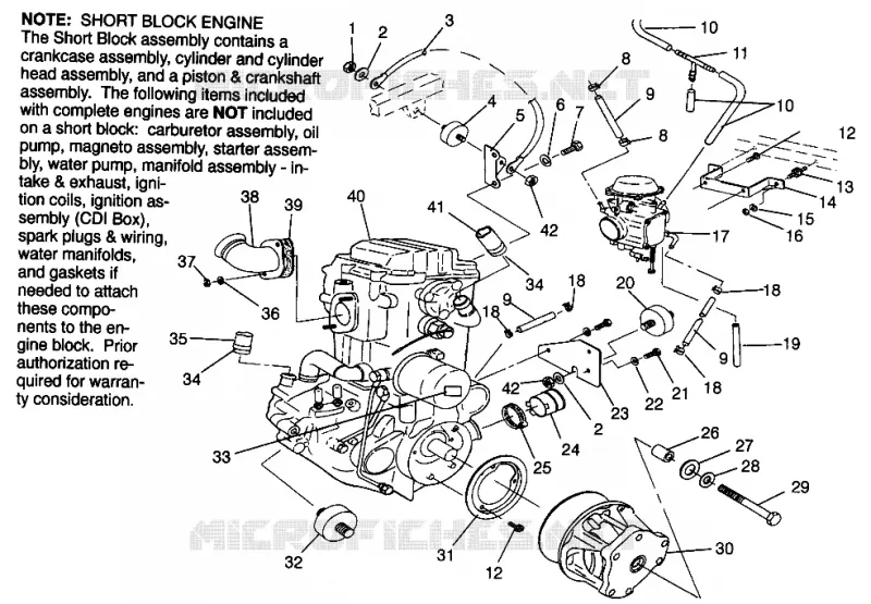 MONTAJE DEL MOTOR Magnum 4X4 W968144 and Swedish Magnum 4X4 S968144 (4936053605A008)