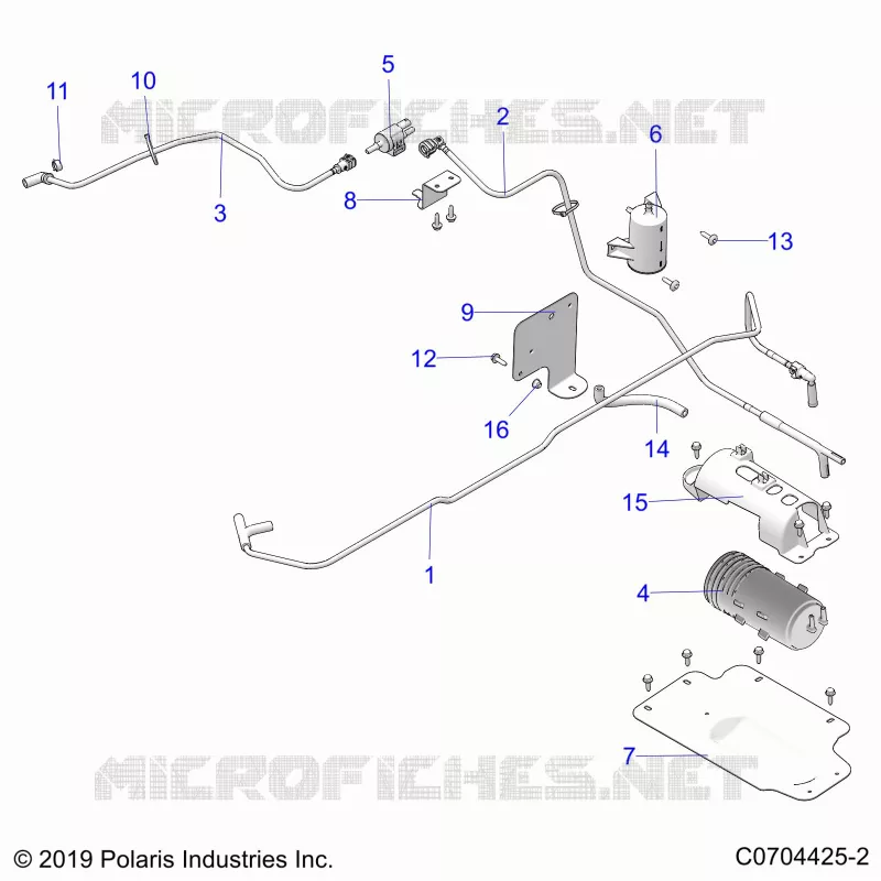 SISTEMA DE COMBUSTIBLE, FUEL TANK EVAP, CANISTER AND LINES