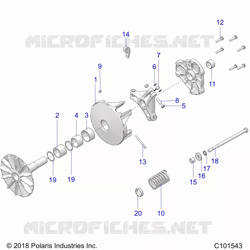 TREN, PRIMARY CLUTCH