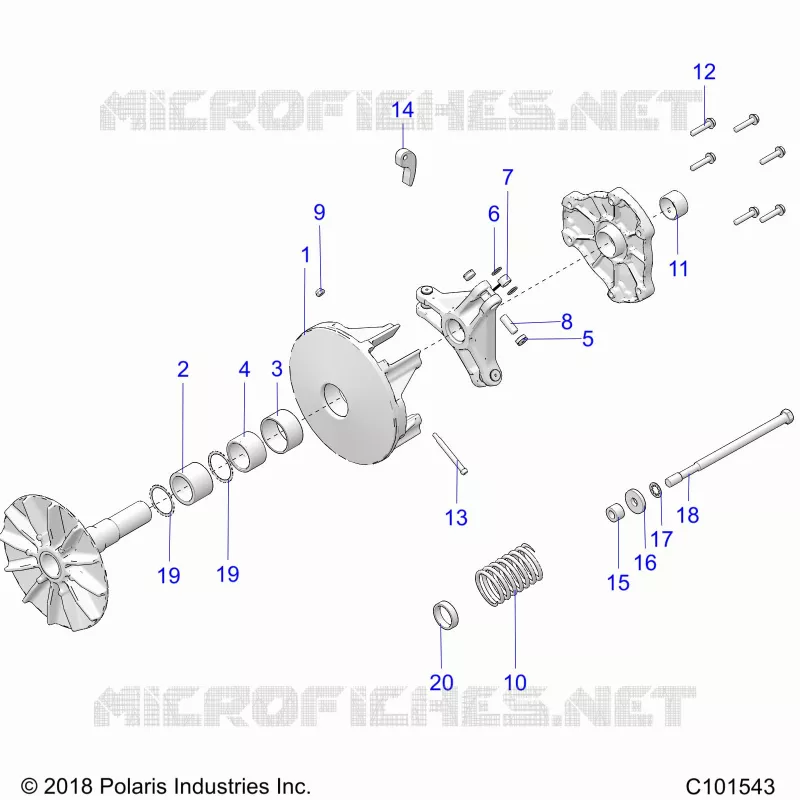 TREN, PRIMARY CLUTCH