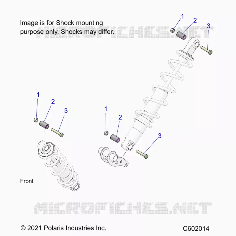 SUSPENSION, MONTAJE DE DESCARGA, REAR SUSP.
